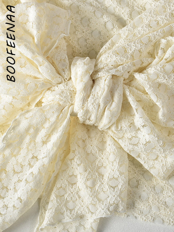 BOOFEENAA szexi, 2 részes, összekötött szoknya és felső női nyári ruhák 2024 Ujjatlan mini öltönyök C82-EA28