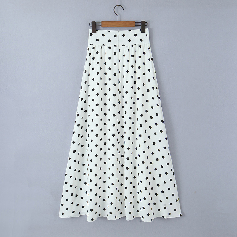 Kvaliteetne 2-osaline naiste kleidikomplekt V-kaelusega puhvis varrukatega lühikesed topid ja lõhestatud kõrge vöökohaga pikk seelik