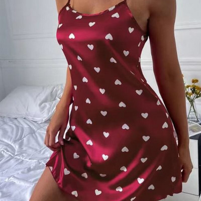 Nyári női divat csipke Szexi ujjatlan U-nyakú spagettipántos fehérnemű Sain hálóruha Kényelmes hálóruha Otthoni ruhák