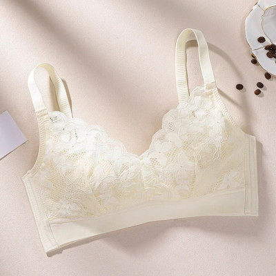 Ultravékony nyári melltartó, kis melltartó, összegyűjtött, légáteresztő, nem acélgyűrűs melltartó, állítható fehérnemű Forest Green