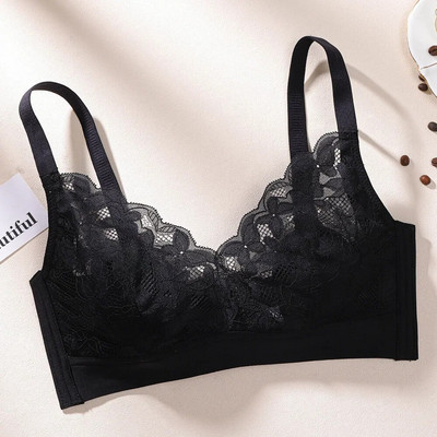 Ultravékony nyári melltartó, kis melltartó, összegyűjtött, légáteresztő, nem acélgyűrűs melltartó, állítható fehérnemű Forest Green