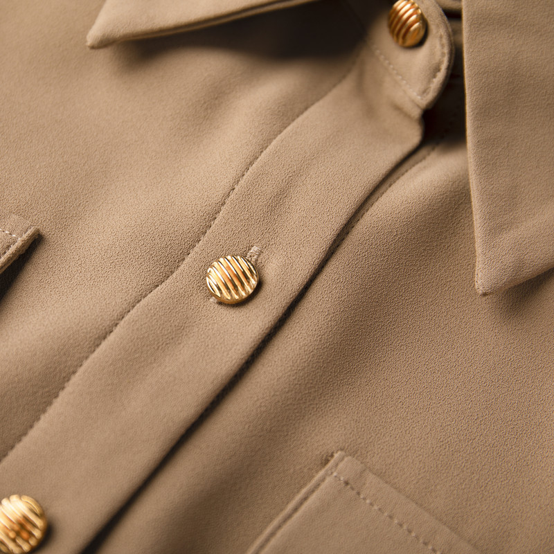 NAVIU kohvisärk naiste uus sügismood temperament Ametlik kallite pikkade varrukatega pluusid kontorinaised valged