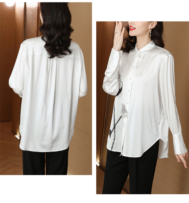 FANIECES S-4XL OL Elegáns fehér Blusas blúzok Női ingek Tavaszi Luxus Blúzok Női Ruházat Alap virágos női felsők