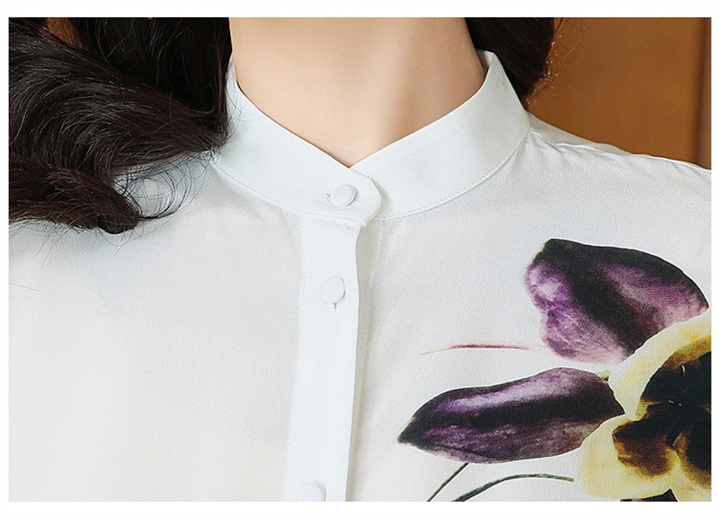 FANIECES S-3XL blusas Mood Elegantne lilledega trükitud naiste pluus Kevadine naiste rõivad Korea vabaaja pikkade varrukatega särk 6806