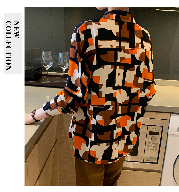 Stiilne naiste pluus stiilse välimuse jaoks Moodne trükkimine Nuppudega särgid Topid Kevadsuvised topid blusa mujer