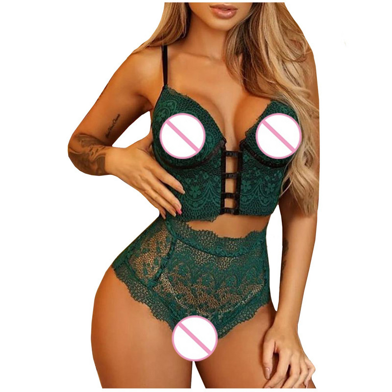 Naiste seksikas pitsiline juhtmevaba rinnahoidjapükste komplektid õõnsad sidemega rinnahoidjapüksid, naistepesu aluspesu komplekt нижнее белье для женщин