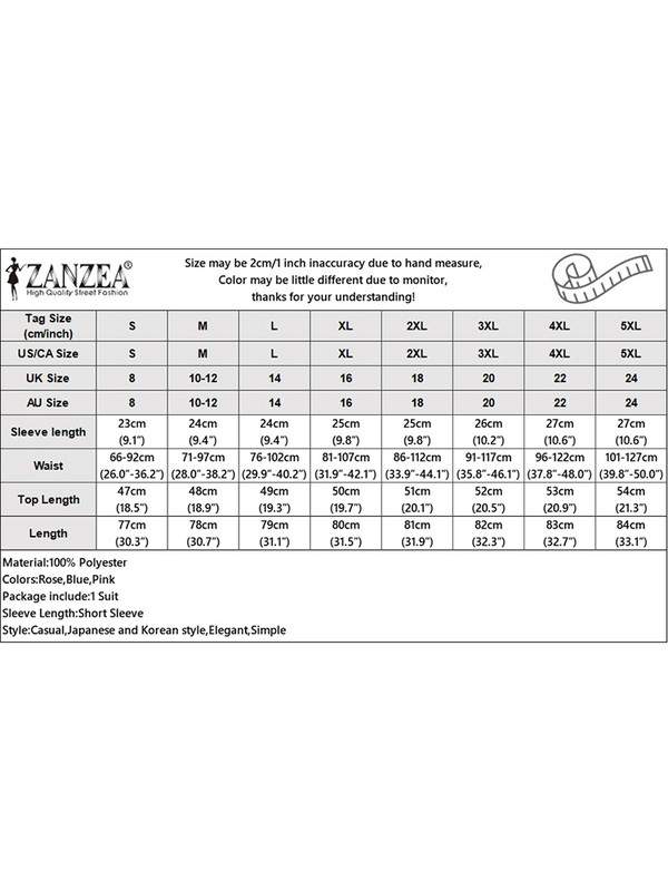 Suvised kontorikleidid ZANZEA naiste massiivsed seelikukomplektid Elegantsed lühikeste varrukatega topid Plisseeritud lühike seelik vabaaja nööpidega 2 tk ülikond