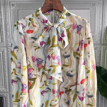 FANIECES 3XL camisa Дамски есенни ежедневни горнища от шифон Блуза Риза с дълги ръкави Модни блузи Blusas Mujer 6395