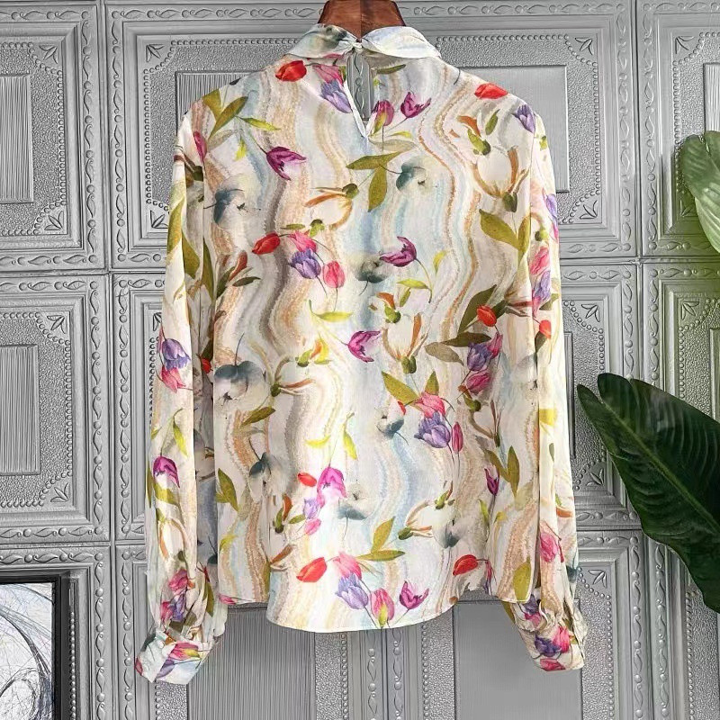 FANIECES 3XL camisa női őszi alkalmi sifon felsők blúz masnis nyakú ing hosszú ujjú divat blúzok ruhák Blusas Mujer 6395