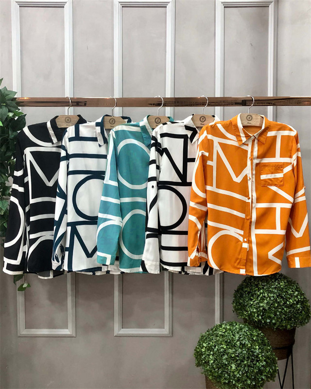 Munkaingek nőknek Hosszú ujjú blúzok Irodai viselet Gombos Alkalmi felsők Őszi Y2K Utcai ruházat Ruhák Camisas E Blusas