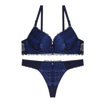 Sieviešu caurspīdīgs, seksīgs, mežģīņu krūštura siksnas krūtis, caurspīdīgas T bikses, izšūšanas apakšveļas komplekts, seksīga sieviešu apakšveļa