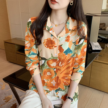 Стилна дамска блуза за шикозна визия Модни луксозни дамски горнища с изящен дизайн Пролетни летни горнища blusa mujer