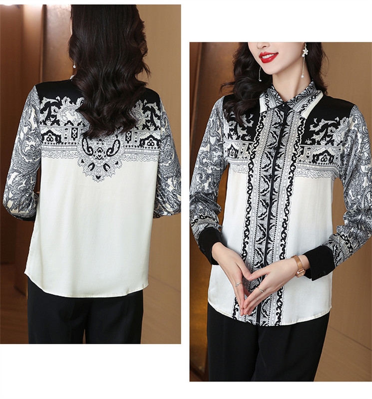 FANIECES S-4XL kevadine siidisärk Moodne satiin pikkade varrukatega pluus Vintage naiste elegantsed pluusid OL topid Naiste riided 6830