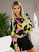 2023 Hétköznapi hosszú ujjú hajtóka karcsú felsők Női divat ingázás Elegáns ruhák Blusák irodai női többszínű nyomtatott blúzok ingek