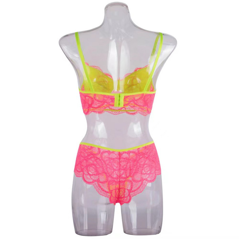 Neon kéttónusú, dupla rétegű, magas lábszár alsó, 2 darab fehérnemű