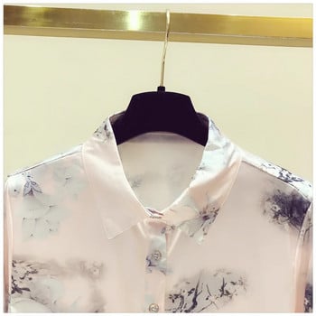 FANIECES S-4XL Рубашка Camisas E Blusas Дамски летни есенни блузи Ризи Дамски ежедневни блузи с дълъг ръкав с V-образно деколте 6356