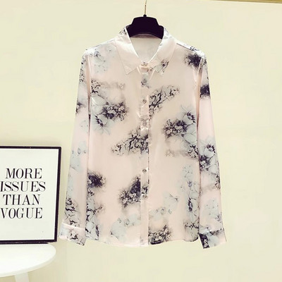 FANIECES S-4XL Рубашка Camisas E Blusas Γυναικείες καλοκαιρινές μπλούζες φθινοπωρινές μπλούζες Γυναικεία μπλούζα με μακρυμάνικο V λαιμόκοψη 6356