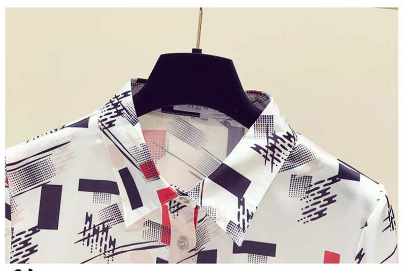 FANIECES S-4XL блузка женская Női ruházat Hosszú ujjú blúz Elegáns nyomott ing Őszi irodai felsők Blusas De Mujer 6669