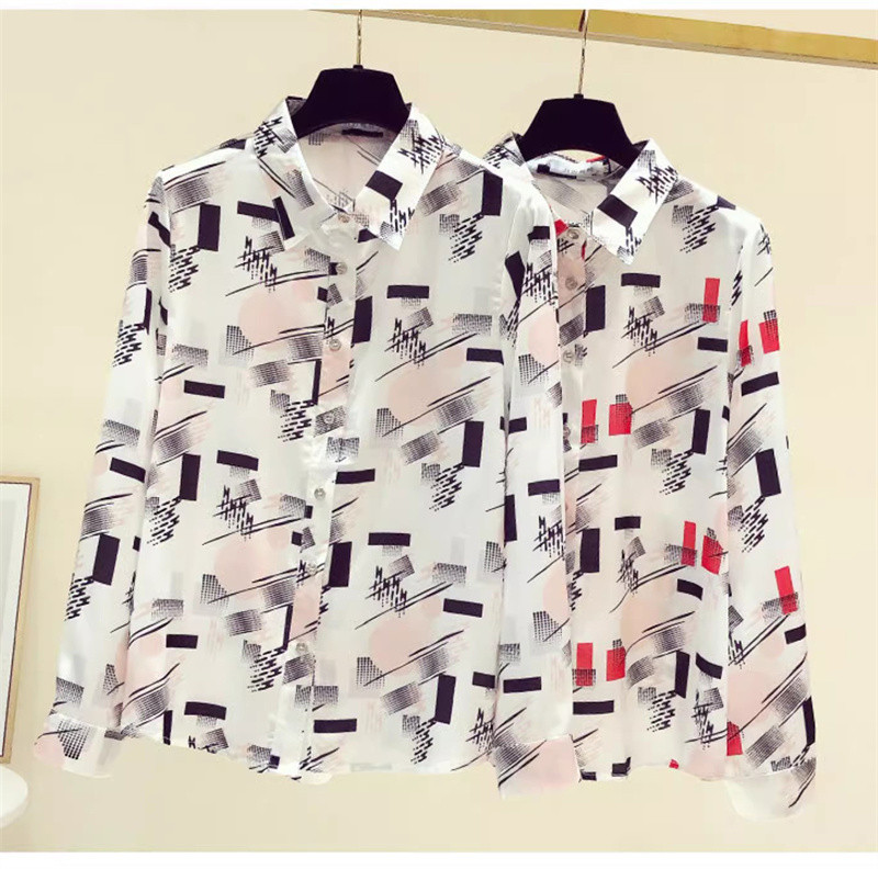 FANIECES S-4XL блузка женская Női ruházat Hosszú ujjú blúz Elegáns nyomott ing Őszi irodai felsők Blusas De Mujer 6669