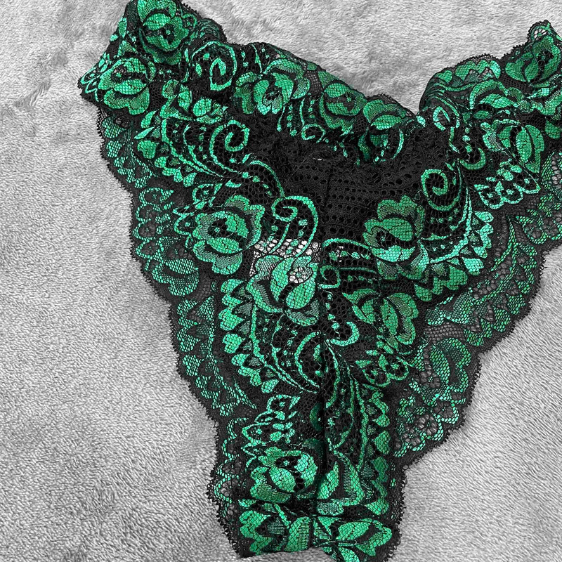 Női egzotikus szettek Szexi áttetsző virágos csipke pizsama fehérnemű szett magas derekú hálóruha melltartó és bugyi 2 részes hálóruha S XXL