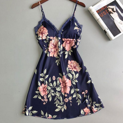 Naiste naiste seksikad magamisriided pitsist V-kaelusega Babydoll aluspesu lilleline siidist öökleit polsterdatud rinnahoidjaga