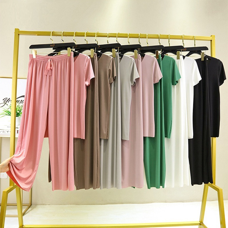 kétrészes szett női felső és nadrág Nyári 2 részes szett női ruhák nyaralás 2024 új kollekció széles szárú nadrág elegáns alkalmi