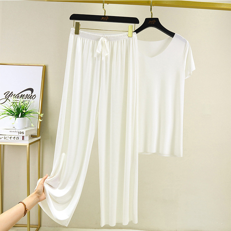 kétrészes szett női felső és nadrág Nyári 2 részes szett női ruhák nyaralás 2024 új kollekció széles szárú nadrág elegáns alkalmi