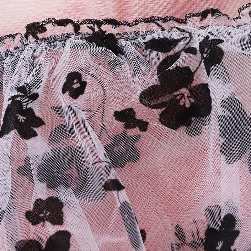 S-3XL Liela izmēra sieviešu eksotiskas apakšveļas komplekts Perspektīvas mežģīņu krūštura biksīšu komplekti Erotiski seksīga apakšveļa volānveida naktskrekls tīkliņkleita sekss