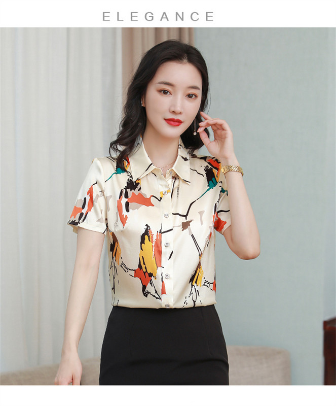 FANIECES S-3XL Modna ženska košulja od šifona u boji marelice Ležerna majica kratkih rukava Chic ženska bluza i košulje Elegantne bluze