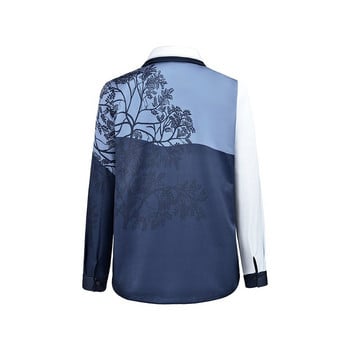 Пролетно-есенно улично облекло Модна пачуърк блуза с дълъг ръкав Ежедневна жилетка с копчета Дамска елегантна риза