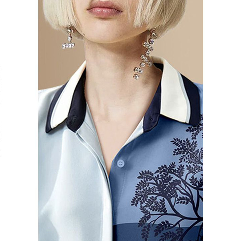 Kevad-sügis tänavarõivad, moetrükk, lapiline pluus Naiste pikkade varrukatega vabaaja nööpidega kardigan top naiste elegantne särk