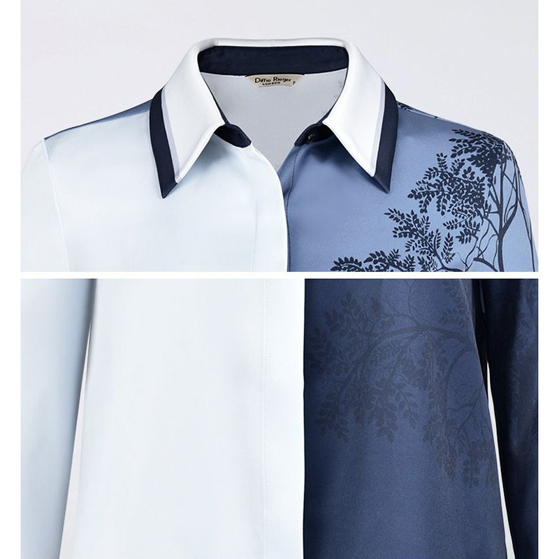 Kevad-sügis tänavarõivad, moetrükk, lapiline pluus Naiste pikkade varrukatega vabaaja nööpidega kardigan top naiste elegantne särk