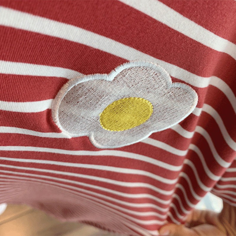 6XL női rövid ujjú otthoni ruha Hálóruha Csíkos hálóruha Otthoni pongyola nyári új köntös hosszú hálóing