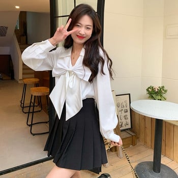 Сладки ризи Дамски бели момичешки дизайнерски нрав Модни дрехи в корейски стил S-3XL Camisas Modern Kawaii Pure Preppy Hipsters