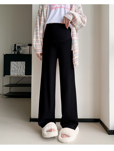 Sügis- ja talv vabaaja rasedate naiste kašmiirpüksid rasedatele laia säärega kõhupüksid Korea stiilis riided spordipüksid