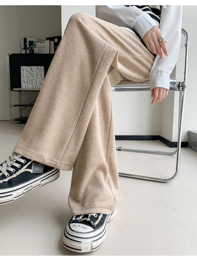 Sügis- ja talv vabaaja rasedate naiste kašmiirpüksid rasedatele laia säärega kõhupüksid Korea stiilis riided spordipüksid