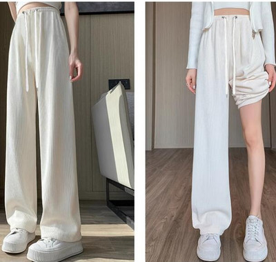 Venitatud rasedate kõhupüksid, pikad vabad vabaaja püksid rasedatele naistele laia säärega Empired püksid pluss suuruses raseduse triibulised püksid