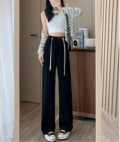 Venitatud rasedate kõhupüksid, pikad vabad vabaaja püksid rasedatele naistele laia säärega Empired püksid pluss suuruses raseduse triibulised püksid