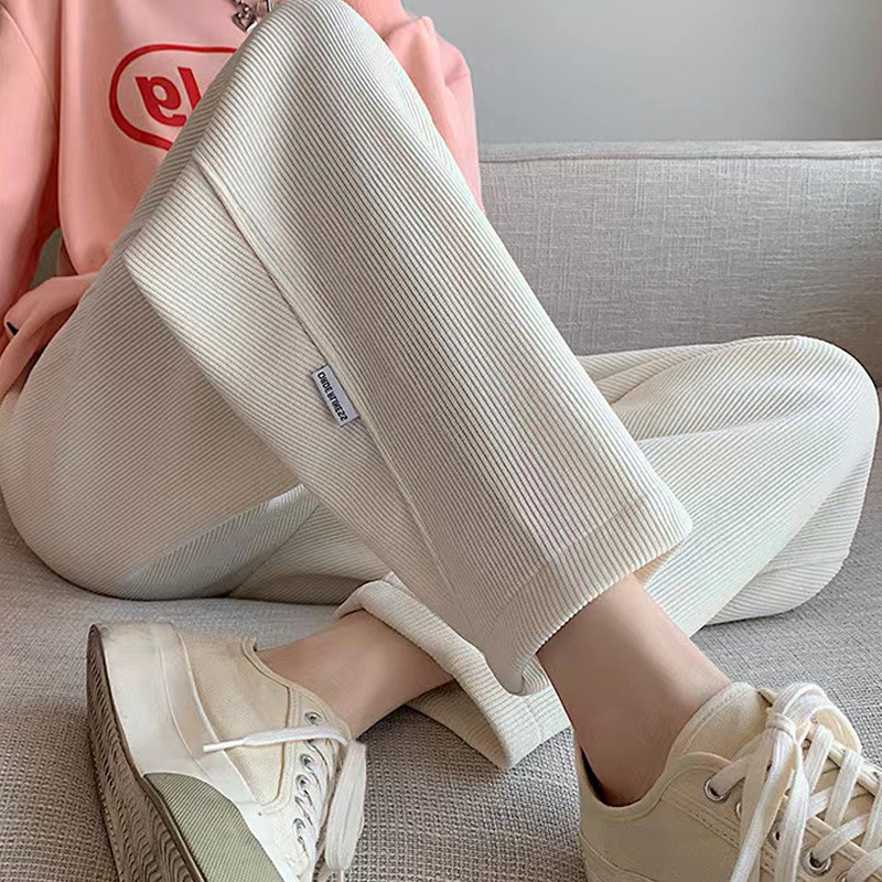 M-4XL Rasedate Naiste Puuvillane Fliis Redis Püksid Sügis pahkluuni Rasedatele Velvetist püksid Kõrge vöökohaga Raseduse dressipüksid