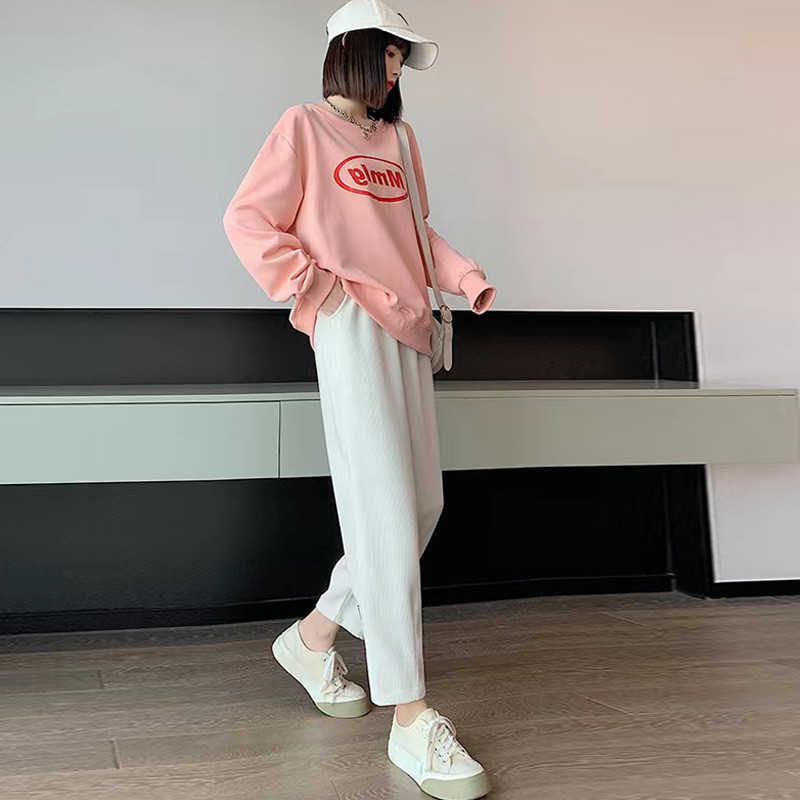 M-4XL Rasedate Naiste Puuvillane Fliis Redis Püksid Sügis pahkluuni Rasedatele Velvetist püksid Kõrge vöökohaga Raseduse dressipüksid