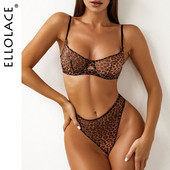 Σετ σουτιέν Ellolace Seamless See Through Outfit με σέξι εσώρουχα Δαντελένια εσώρουχα Fancy Bilizna Set Ελκυστική Bilizna Intimate