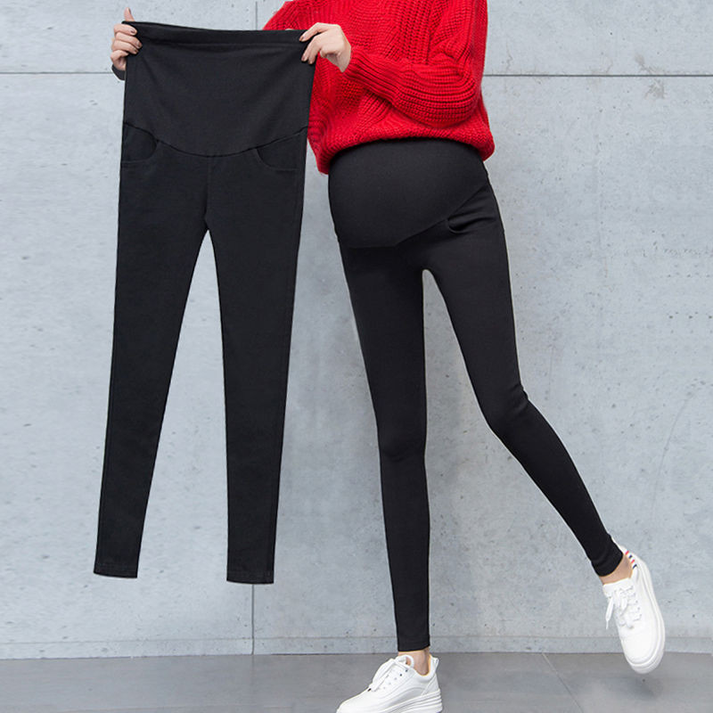 Kismama Skinny Pants terhes nőknek slim fit ceruza Nadrág terhes ruhák boka leggings terhességre