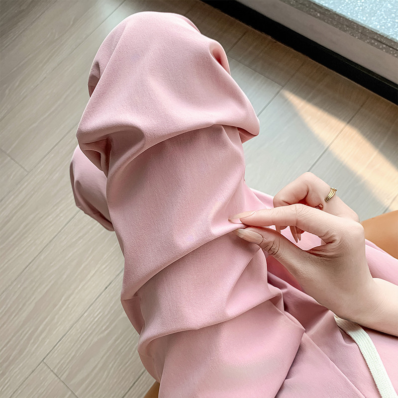 2024 nyári kismama öltönyök, nadrágok, bokáig érő terhes nő, bő, alkalmi nadrágok, húzózsinóros derekak, nyírt nadrágok, hárem nadrágok