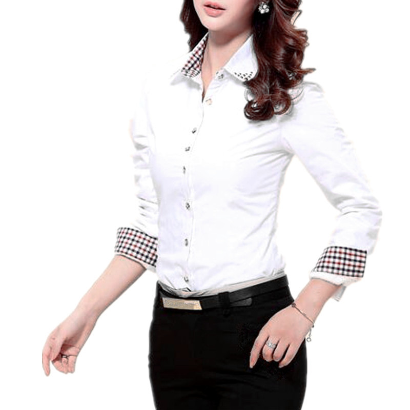 2021. őszi tavaszi női hosszú blúzok Ingek S-3XL méretű, All-Match, jó minőségű, hosszú ujjú női alkalmi pamutblúz és felsők