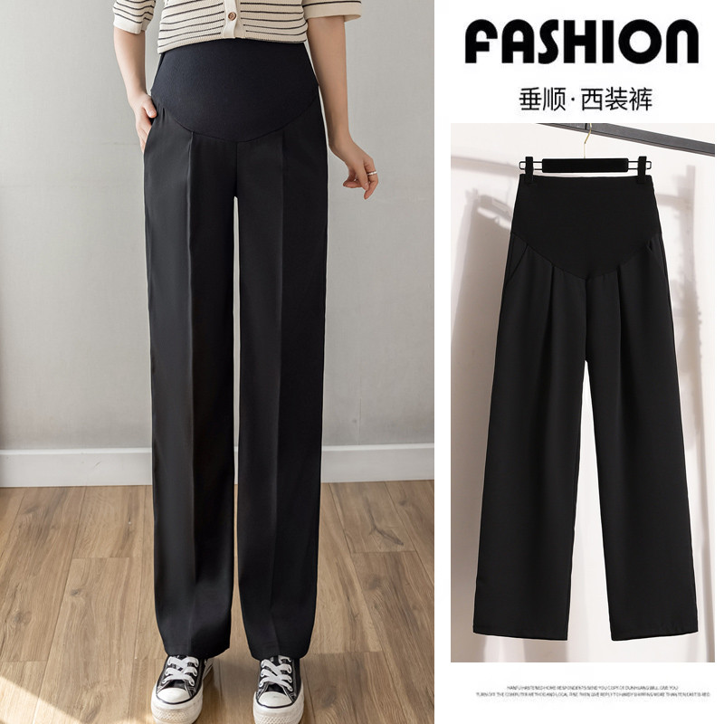 2024. gada korejiešu stila grūtnieču uzvalki, bikses, vasaras plāni, modes biroja bikses.