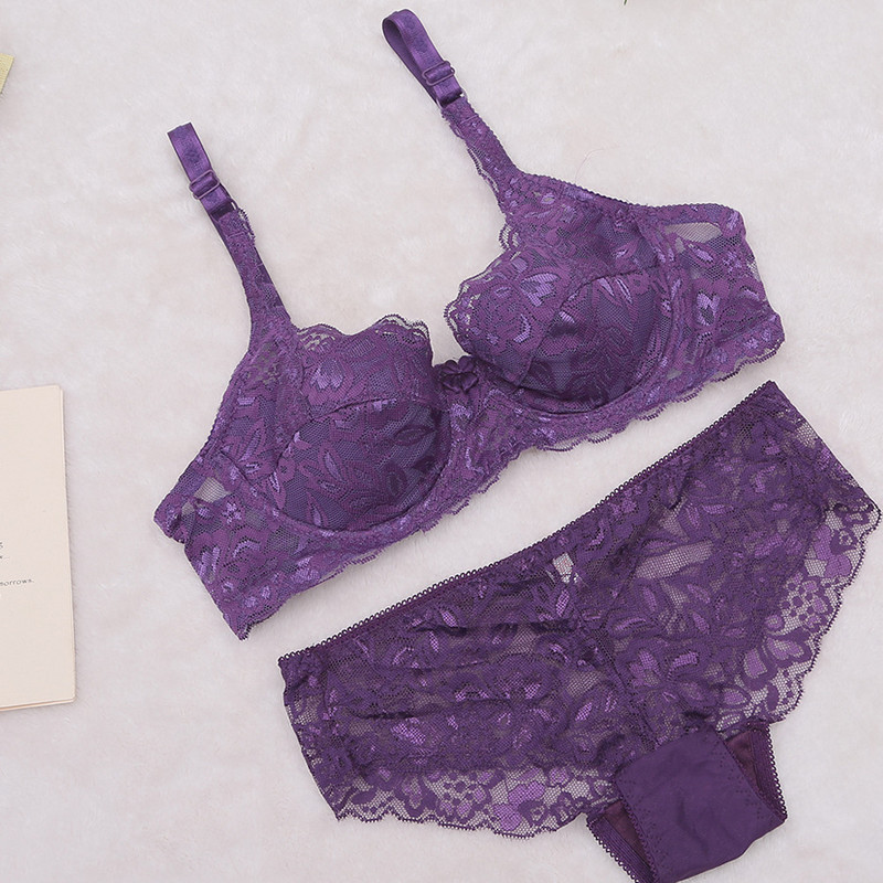 Seksīgs īpaši plāns ABC kauss sieviešu krūšturu komplekts Seksīgs ziedu mežģīņu izšūšanas krūšturis caurspīdīgs apakšveļas elpojošs krūštura komplekts