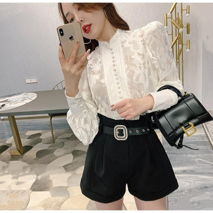 Egyszínű póló, kivágott felső női tavaszi és őszi felső, 2024 hosszú ujjú, hideg blúz T291-hez