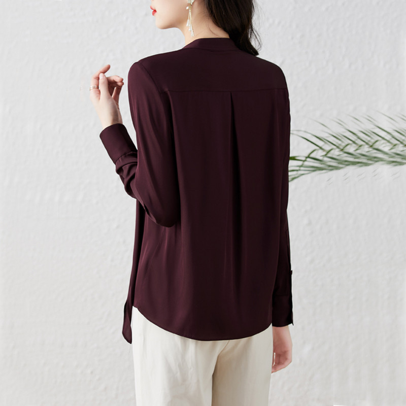 Elegáns divat szalag dizájn hosszú ujjú blúzok női elegáns irodai női szatén ingek alap felsők Blusas Mujer De Moda 2023