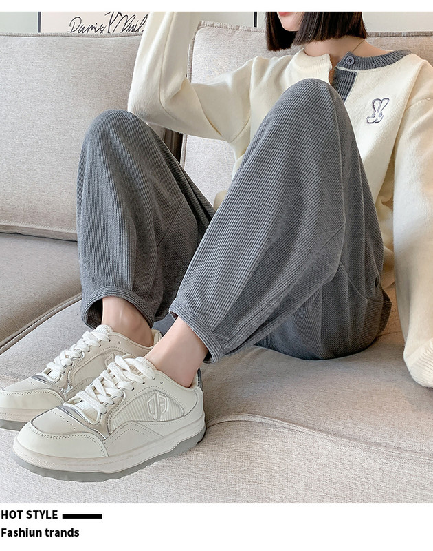 2024, primăvară, toamnă, femei însărcinate, cașmir, pantaloni Harlan, pantaloni de maternitate, cu talie înaltă, cu burtă, cu tiv subțire, pantaloni de sport pentru sarcină, largi