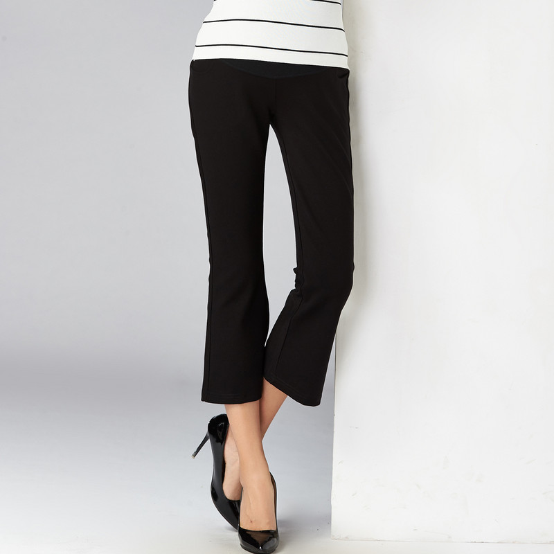 Professzionális kismama nadrág Magas derekú daganatos nadrág 9 pont széles szárú nadrág, elasztikus csizmavágású nadrág Kismamanadrág